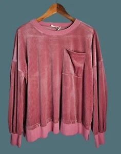 Poll Oversized Cozy Sift Stretch Pullover Ribbed Top Women Size S - Picture 1 of 8