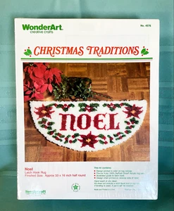 Wonderart Weihnachten kreativ Handwerk Traditionen "NOEL" Riegel Haken Teppich #4576 versiegelt - Bild 1 von 12