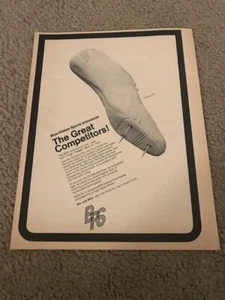 Vintage 1970 BLUE RIBBON SPORTS OLYMPIA XIX TRACK SHOES Poster Print Ad NIKE - Picture 1 of 1