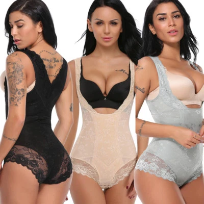 Women Cincher Full Body Shaper Fajas Reductoras Colombianas Shapewear Fitness HS - Image 1 of 4