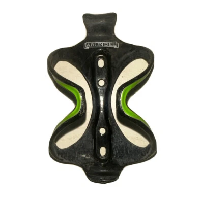 Arundel Mandíbula UD Fibra de Carbono Botella de Agua Jaula Brillo Negro con Verde Foto 1 de 4