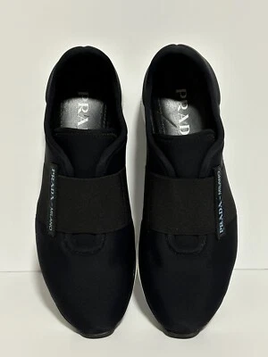 Auténticas zapatillas sin cordones de neopreno negras Prada talla 39 EUR Foto 1 de 4