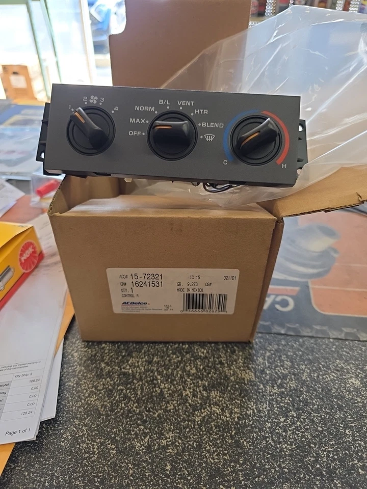 Cabezal de control de climatización para 94-96 Corsica Beretta nuevo Ac Delco Foto 1 de 2