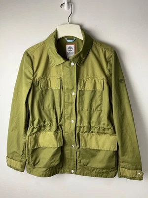 Jaqueta Timberland S20 Feminina em Excelente Estado Usado S/P Pequena Campo Pequeno Verde Robusta Militar - Imagem 1 de 4