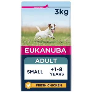 Eukanuba Complete Dry Dog Food for Adult Small Breeds with Fresh Chicken 3 kg - Picture 1 of 4