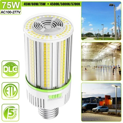 75W LED Corn Bulb Light 4.5K/5K/5.7K E39 Base, Commercial Warehouse Store Light - Image 1 of 4