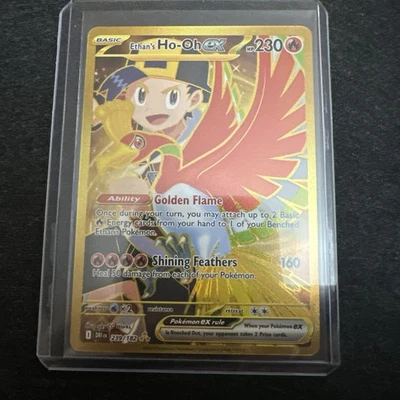 Pokémon TCG Ethan's Ho-Oh EX 239/182 Sv10: Destined Rivals Gold Holo Card NM - Image 1 of 4