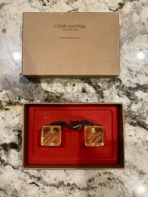 LOUIS VUITTON VINTAGE HAIR TIEPONYTAIL HOLDER ACRYLIC CUBE DICE - Image 1 of 4