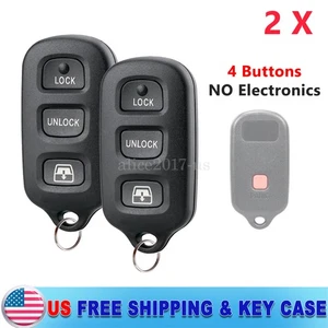 2 Remote Key Fob SHELL CASE for 2003 2004 2005 2006 2007 Toyota 4Runner Sequoia - Picture 1 of 7