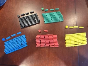 Ticket to Ride Replacement Train Cars Parts & Markers 238 Trains / 5 Markers - Picture 1 of 6