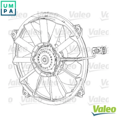 FAN ENGINE COOLING 696091 FOR PEUGEOT PARTNER/Box/Body/MPV/TEPEE 3008 GRAND 1.4L - Image 1 of 4