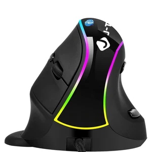 Mouse Vertical Wired USB With Cable RGB up To 3200DPI Ergonomic - Picture 1 of 5