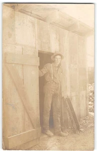 Antique RPPC La Grange Hydraulic Mining Weaverville CA Sluice Box 1910s Postcard - Picture 1 of 2