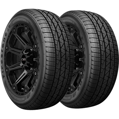 (QTY 2) 215/70R16 Firestone Destination LE3 100H SL Black Wall Tires - Imagem 1 de 4
