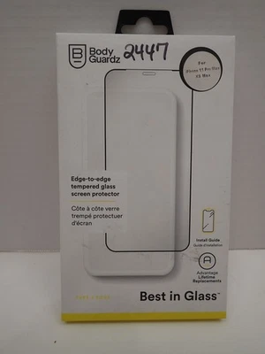 Protetor de tela de vidro temperado BodyGuardz Pure2 Edge iPhone 11 Pro Max/Xs Max - Imagem 1 de 3