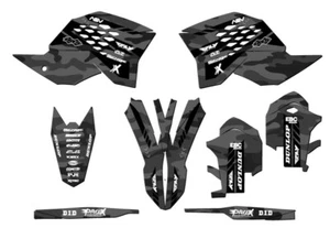 2007-2010 SXF APACHE Grey Senge Graphics Kit Compatible with KTM - Picture 1 of 10