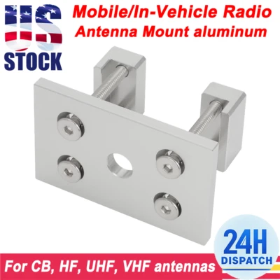 For Ford Chevy Ram - Stake Pocket Antenna Mount Bracket CB HAM UHF VHF Aluminum - Image 1 of 4
