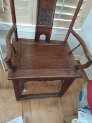  Antique Chinese Wooden Chair, 90 Years Old, Excellent Condition.  • 1,150$