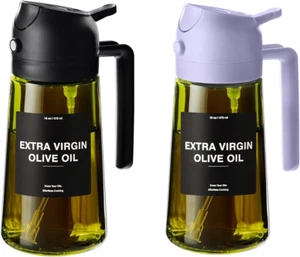 - Dispensador de aceite de oliva 16 oz/470 ml para cocina con pegatinas - 2 en 1 Sp de aceite de oliva - Imagen 1 de 12