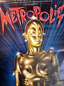 Vintage Rare 1984 Re-Release Fritz Lang's 1927 Metropolis Lithograph G Moroder - Bild 1 von 12