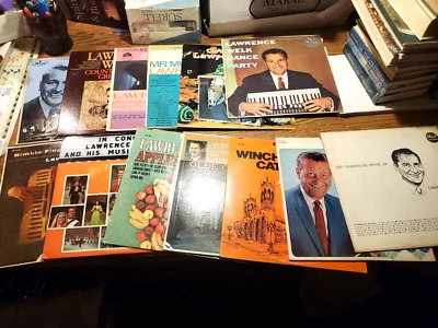 HUGE LOT of 14 different Lawrence Welk Vinyl Record Albums LP EP, SEE PICS, L@@K - Image 1 of 3
