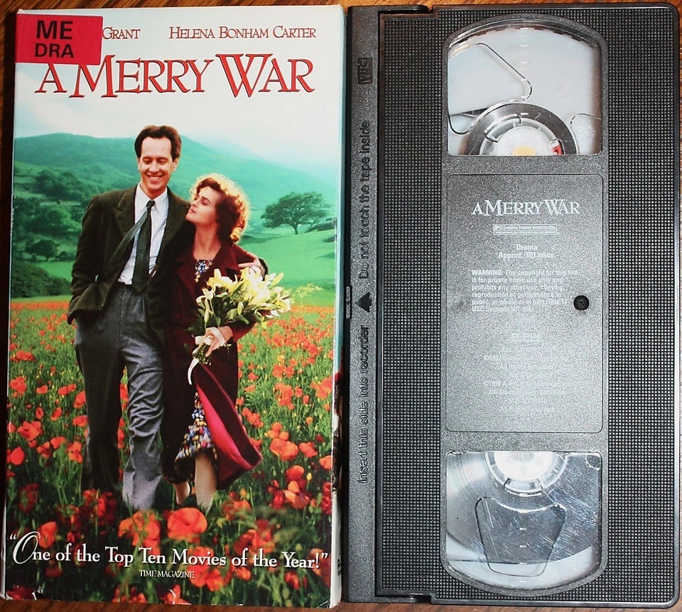 A MERRY WAR (vhs) Helena Bonham Carter, Richard E. Grant. Good Cond. Rare. Drama - Image 1 of 1