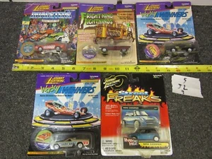 Johnny Lightning Dragsters Street Freaks Wacky Winners Frightning Lightnin LOT 5 - Picture 1 of 7