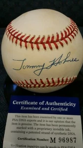 Tommy Holmes autographed NL Coleman baseball. PSA authenticated. - Bild 1 von 3