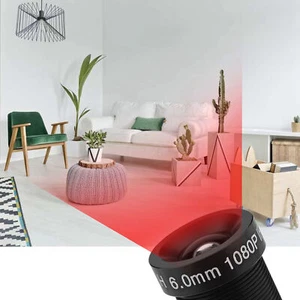 6mm CCTV Camera Lens 2 Million Pixels 24-hour Protection IR Security Camera Lens - Picture 1 of 12