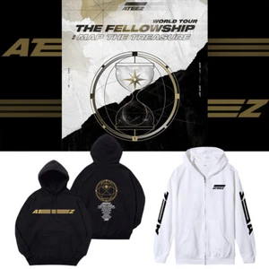 Kpop ATEEZ The Fellowship Map The Treasur Sudadera con Capucha Unisex Informal Pullover Abrigo con Cremallera - Imagen 1 de 9