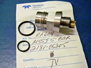 Teledyne Impulse MSSJ-5-BCR carcasa metálica conector dorado de 5 pines - Imagen 1 de 4