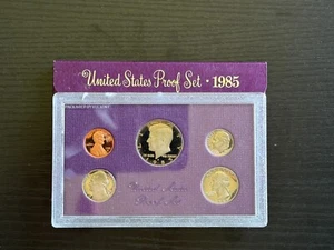 1985-S Proof USA Coin Set w/Envelope - 1c, 5c, 10c, 25c, 50c - ME1361 - Picture 1 of 3