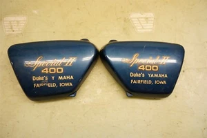 Yamaha xs400 special ii side covers blue xs 400 *2604 - Picture 1 of 7