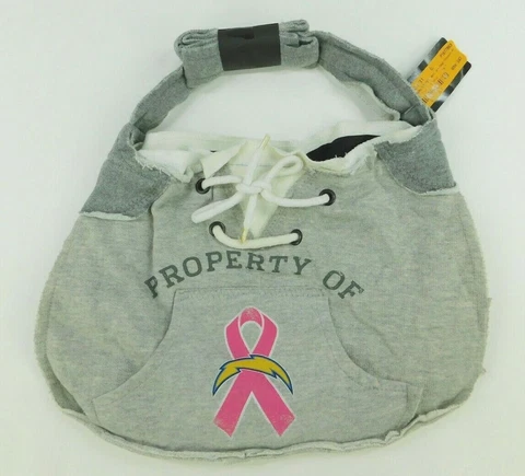 Pro FAN Ity NFL Womens Grey Hoodie Sling Purse San Diego Chargers Cover
