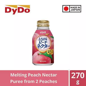 DyDo-Japanese Torokeru Peach Nectar Drink (270g) x 6 Bottles - Free Shipping !! - Picture 1 of 6