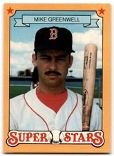 1989 Pacific Cards & Comics Superstars (unlicensed) Mike Greenwell Boston Red