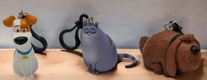 The Secret Life of Pets Chloe Duke & Max Clip on Figures Decoration Keychain - Picture 1 of 7
