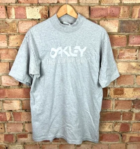 OAKLEY Software Single Stitch Vintage High Definition Optics Grey Shirt Size S - Picture 1 of 11
