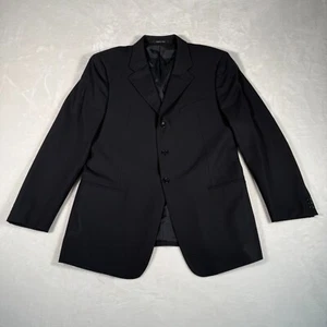 Armani Collezioni Blazer Men Size 44R Black 3-Button Jacket Neiman Marcus Italy - Picture 1 of 14