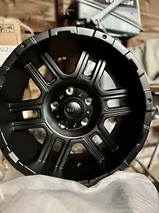 Tactik 17x9 wheels(set of 5), Matte Black for Jeep Wrangler JL JK and Gladiator - Picture 1 of 14