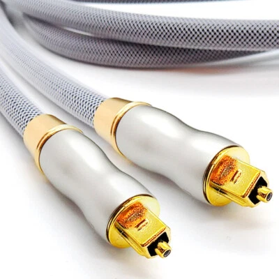 Optical Audio Cable Digital Platinum TOSLINK SPDIF Surround Sound Lead 0.5 - 10m - Image 1 of 4