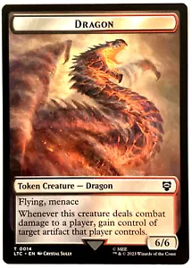MTG Dragon Wraith doppelseitiges Token Der Herr der Ringe (14 7) Neuwertig - Bild 1 von 2