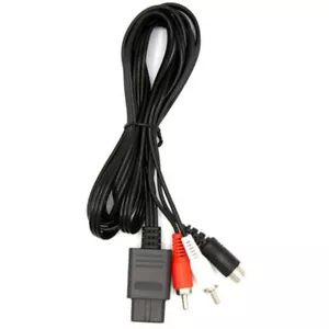 Cable Wired Cord Lead For Nintendo N64 SNES Gamecube Audio Video AV S-Video 1.8m - Picture 1 of 11