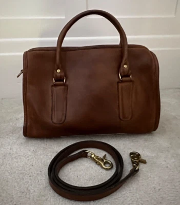 COACH Vintage 1980 Leather Madison Satchel Crossbody Strap Saddle Brown 527-1625 - Image 1 of 4