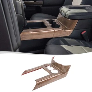 Wood Grain Center Gear Shift Panel Cover Trim for Chevy Silverado/GMC Sierra 19+ - Picture 1 of 12