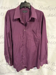 Covington Mens XXL Purple Cotton/Polyester Long-Sleeve Button-Up Shirt - Picture 1 of 5