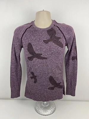 Oiselle Flyte Purple Long Sleeve Activewear Shirt Women Sz S Small Seamless Top - Image 1 of 4
