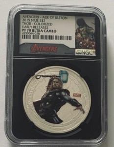 2015 Niue $2 Thor Avengers Age of Ultron NGC PF 70 ER