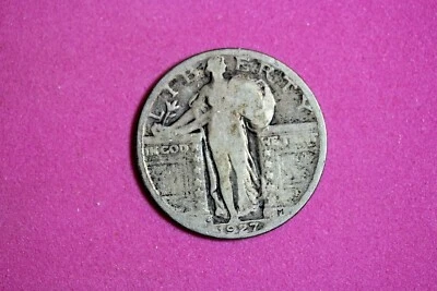 Estate Find 1927 S- Standing Liberty Quarter!! #K3010 - Image 1 of 2