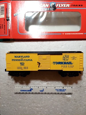 AMERICAN FLYER #6-48487 MARYLAND & PENNSYLVANIA TCA 1994 BOX CAR - Image 1 of 4